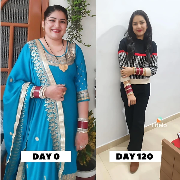 Shivani transformation — lost 11 kg